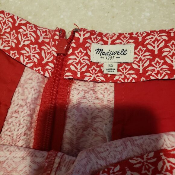 Madewell Deck Shorts in Tulip Tree Size 12 Style A1753 Summer linen Blend Floral - Picture 8 of 8